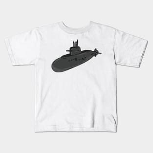 Submarine cartoon illustration Kids T-Shirt